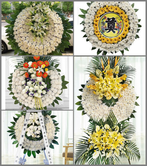 四川成都简阳市老龙乡花圈速递